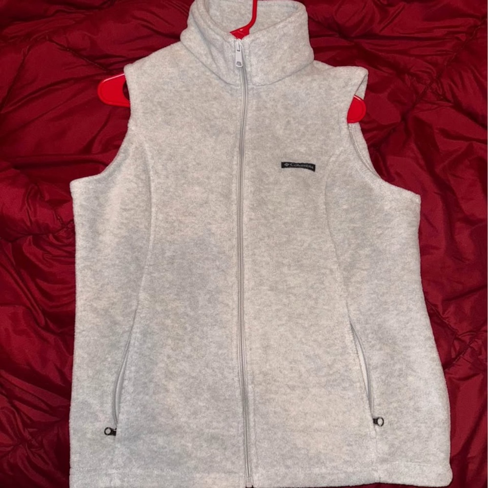 Columbia Gray Sleeveless Fleece Vest